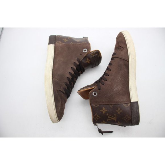 Louis Vuitton Line Zip-Up leather Suede Men's Size 6.5 - Picture 8 of 12